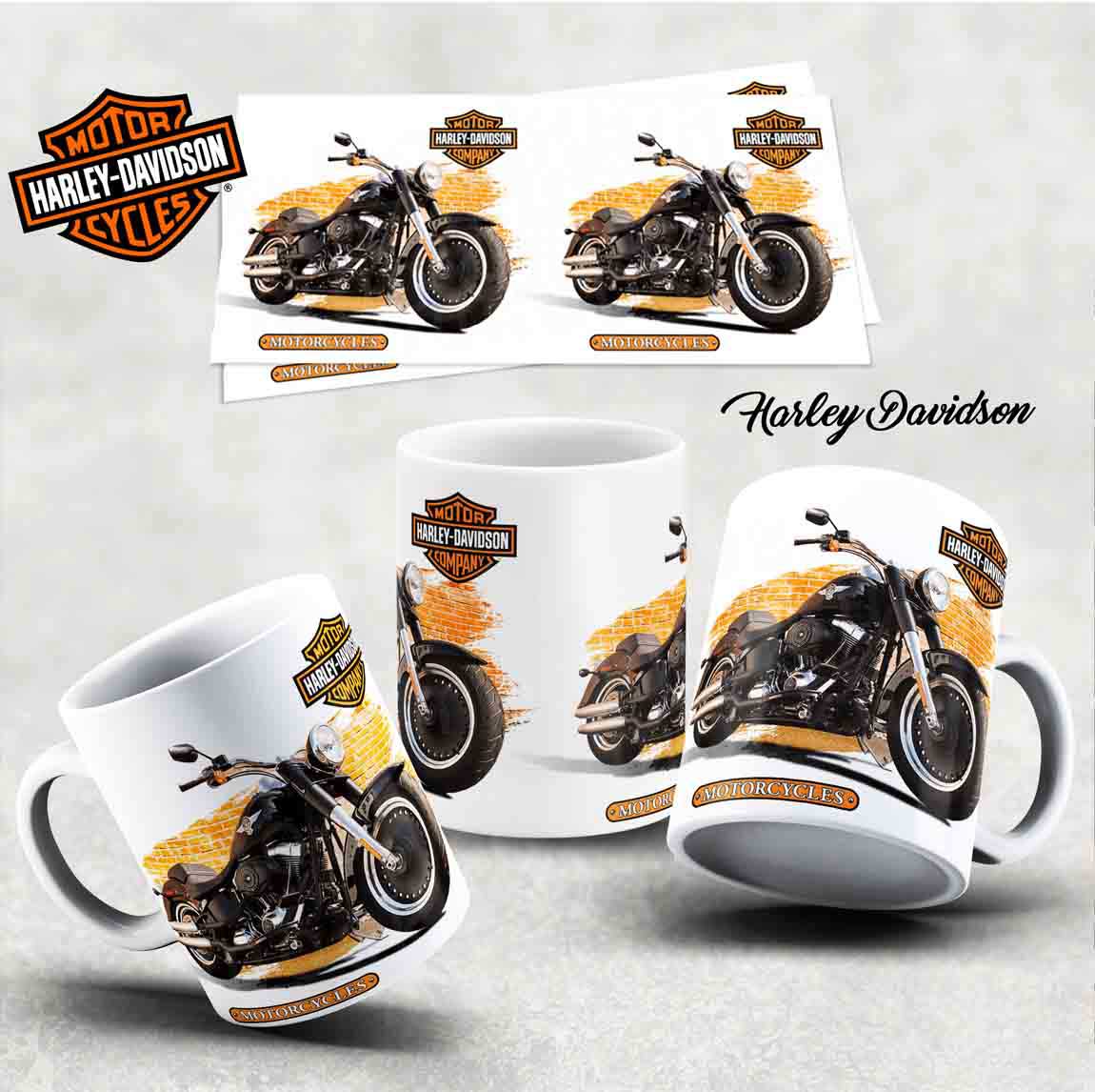 Hrneček s motivem-  Harley Davidson 23
