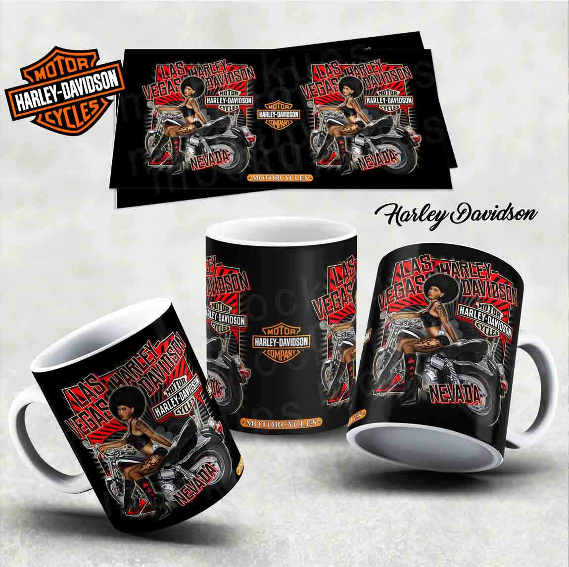 Hrneček s motivem-  Harley Davidson 27