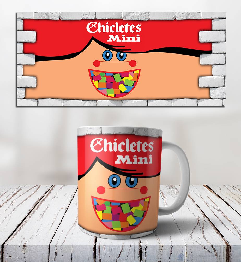 Retro hrneček- Chicletes-mini