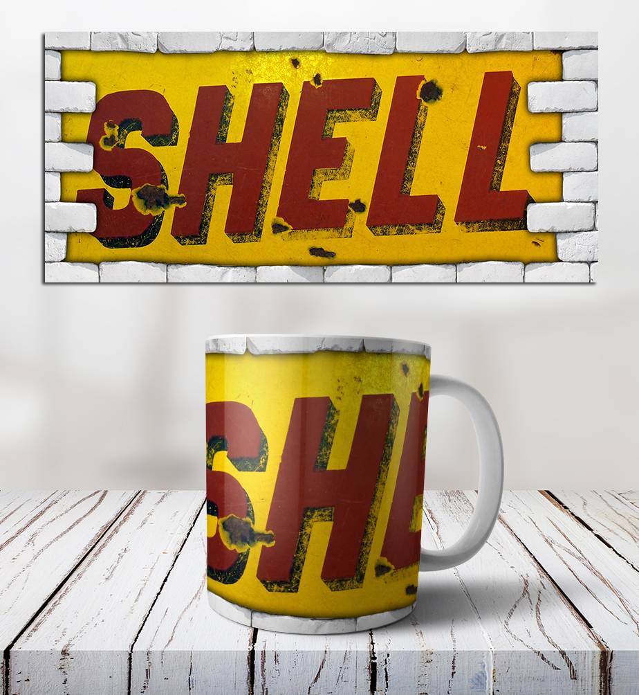 Retro hrneček- Shell