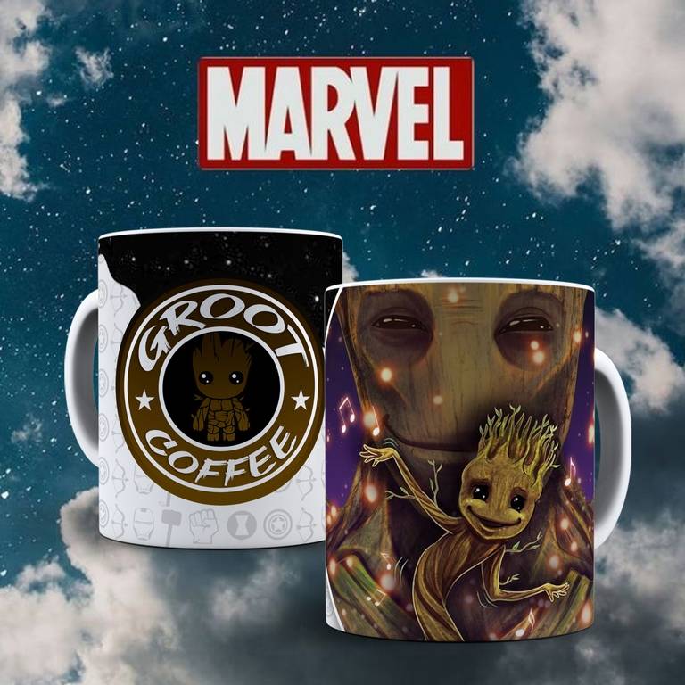 Filmový hrneček - Avangers- Groot Coffee X25