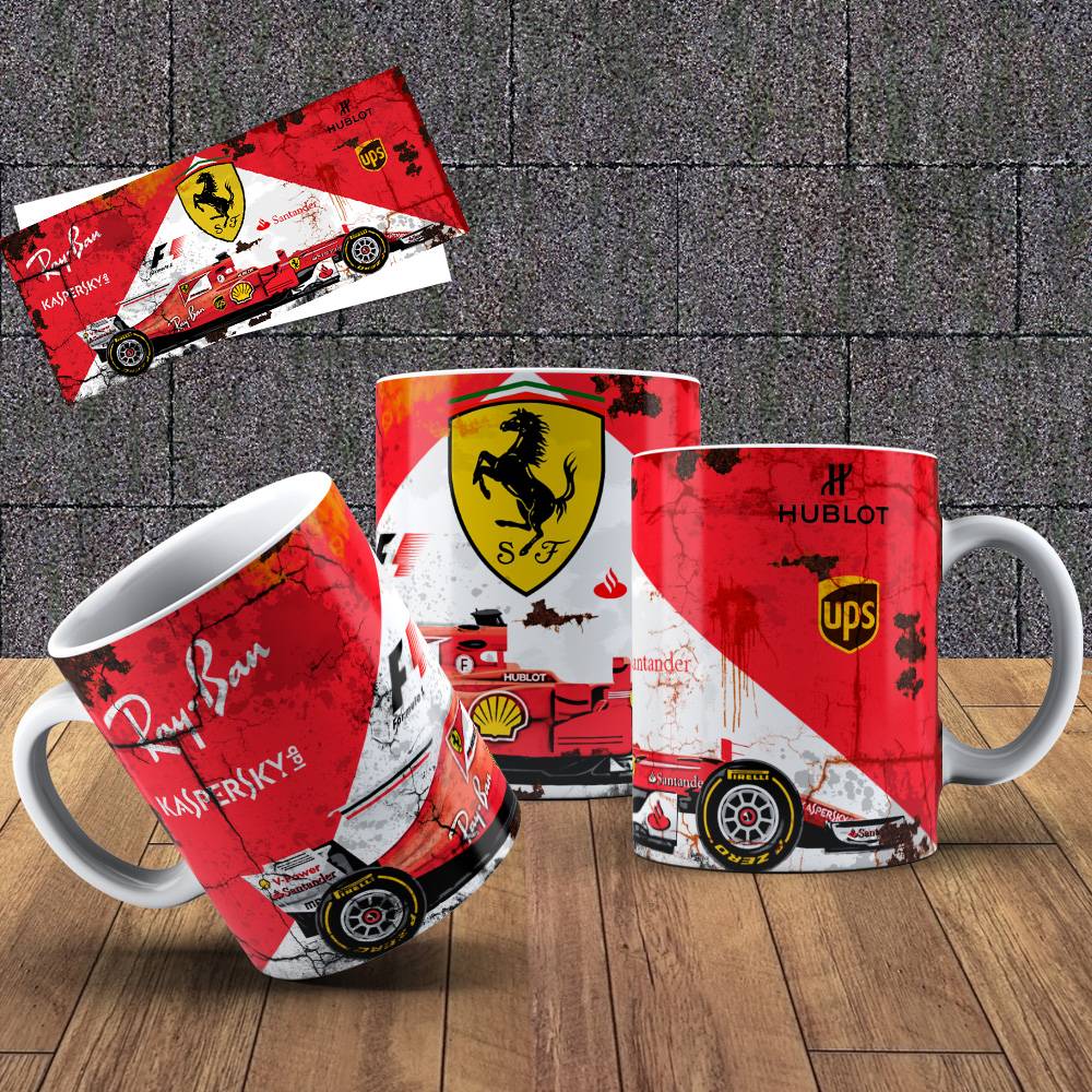 Hrneček s motivem Formule- Ferrari