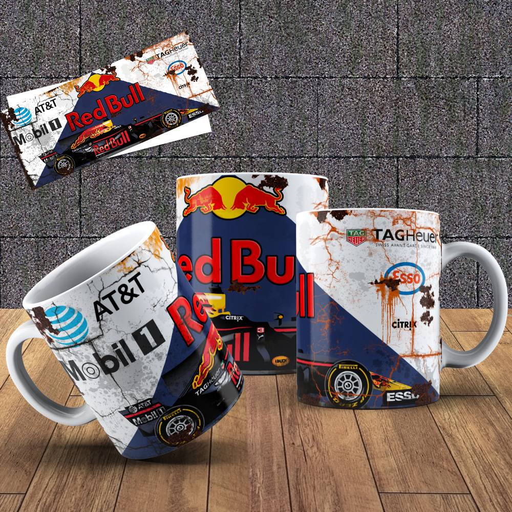 Hrneček s motivem Formule- Red Bull