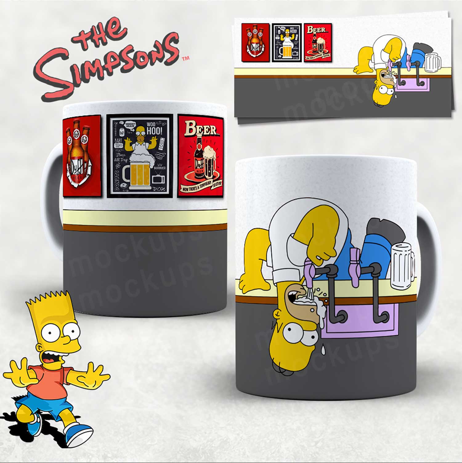 Hrneček s motivem Simpsonovi 50