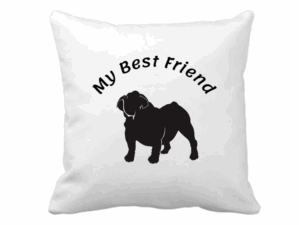Polštářek- My Best Friend- Buldog