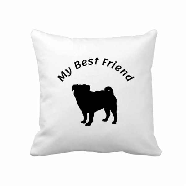 Polštářek- My Best Friend- Mopsík