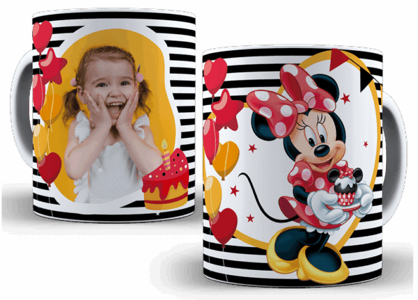 Hrneček Mickey a Minnie s vlastní fotkou 2