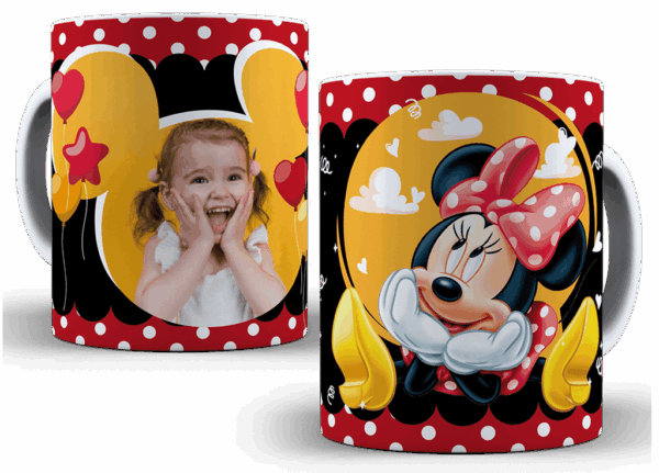 Hrneček Mickey a Minnie s vlastní fotkou 3
