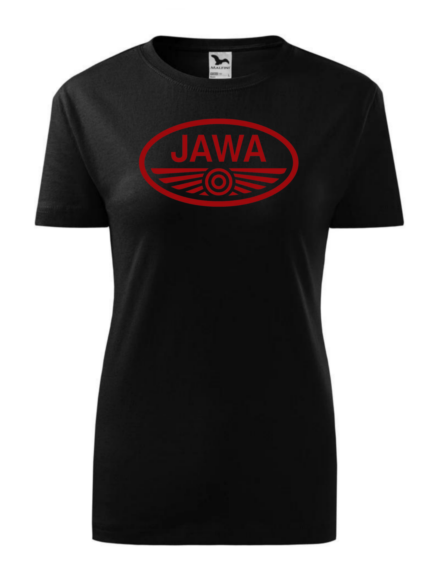 Dámské tričko s potiskem značky Jawa