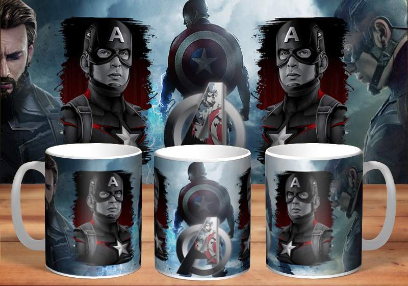 Hrneček s motivem- Captain America