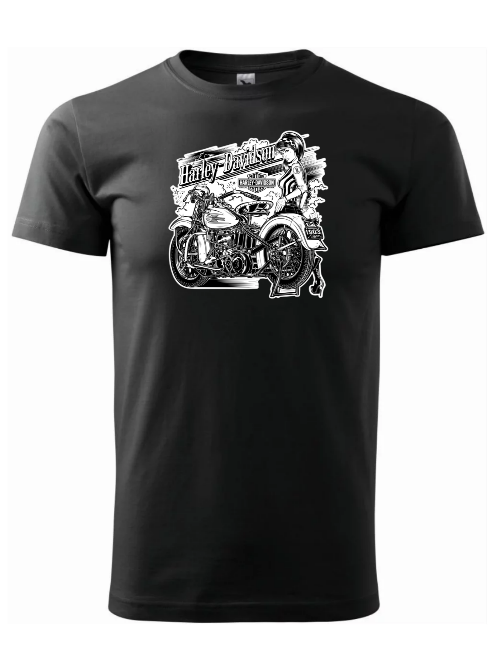 Pánské tričko s potiskem značky Harley Davidson 49