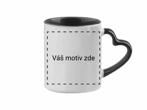 Keramický hrnek-černé ouško