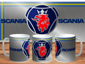 Hrneček se značkou vozů Scania 1